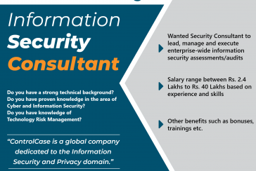 ControlCase Information Security Consultant Job Post