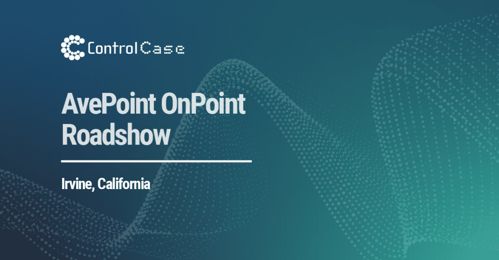 AvePoint OnPoint Roadshow Events - Irvine