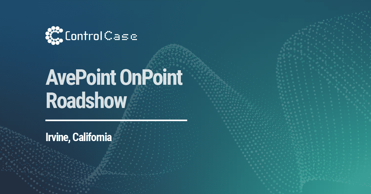AvePoint OnPoint Roadshow Events - Irvine
